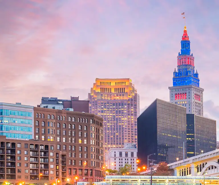 City skyline of Cleveland, OH | General Pest Control serving Middleburg Heights